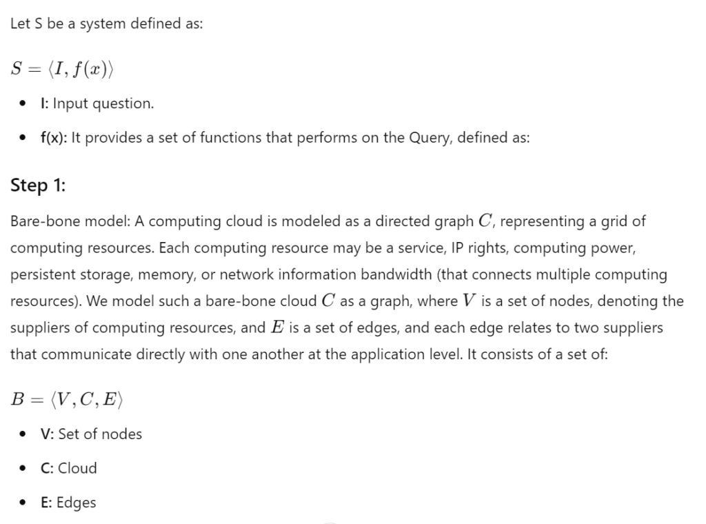 Mathematical model 1 